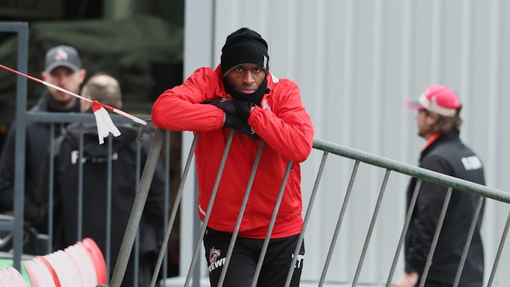 Anthony Modeste nach dem Training des 1. FC Köln