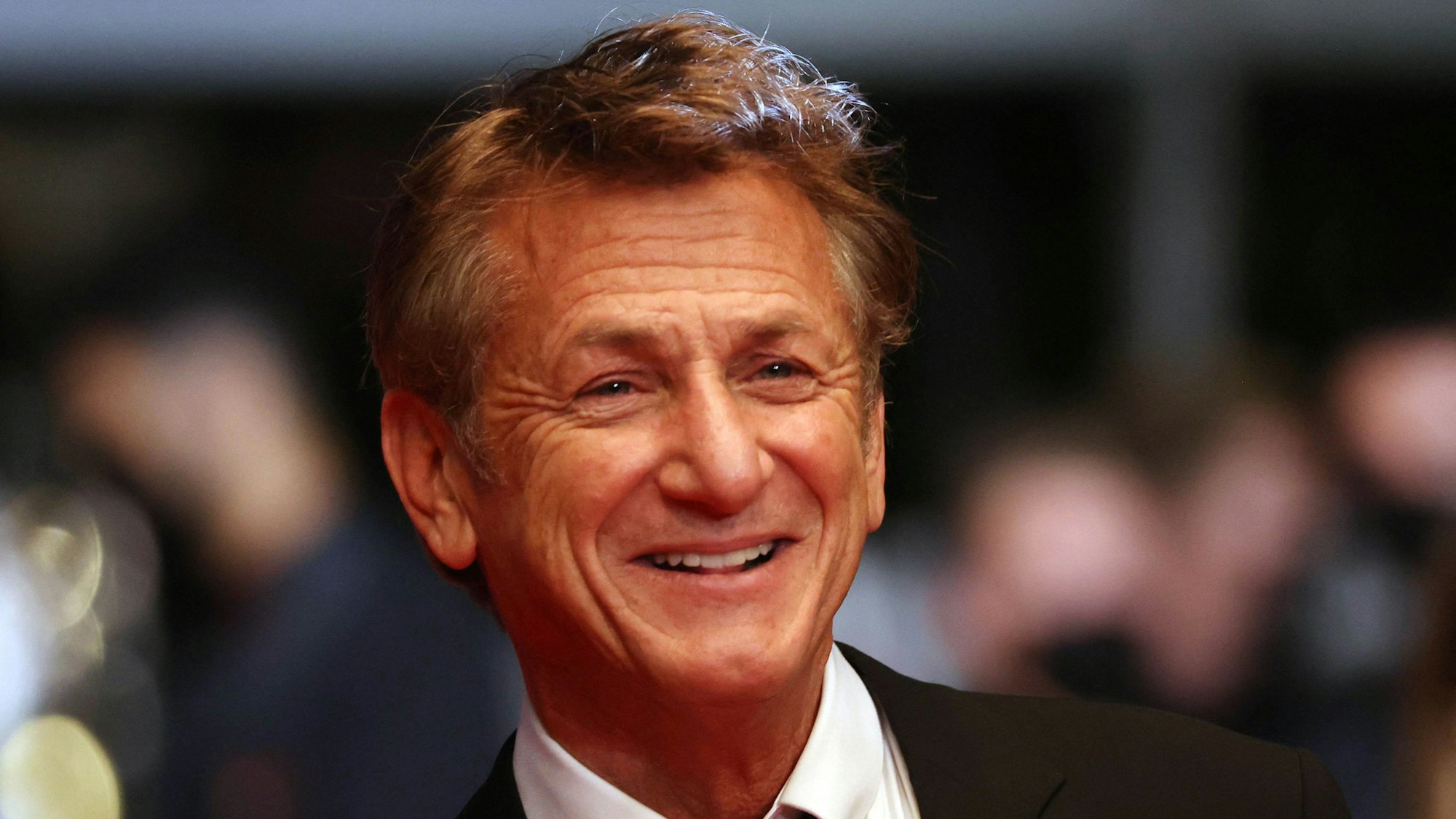 US-Schauspieler und Regisseur Sean Penn im Juli 2021 bei den Filmfestspielen in Cannes. Sean Penn arbeitet in Kiew an einer Dokumentation über den Ukraine-Krieg.