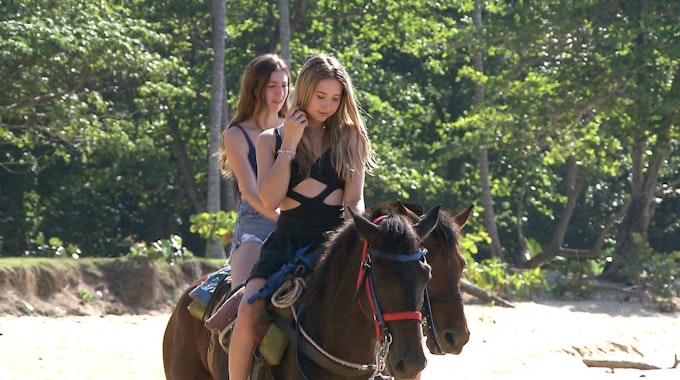 „Die Geissens“ machten einen Ausritt – hier sieht man Geiss-Tochter Shania auf dem Pferd. Der Ausritt sorgte nicht wirklich für Begeisterung.