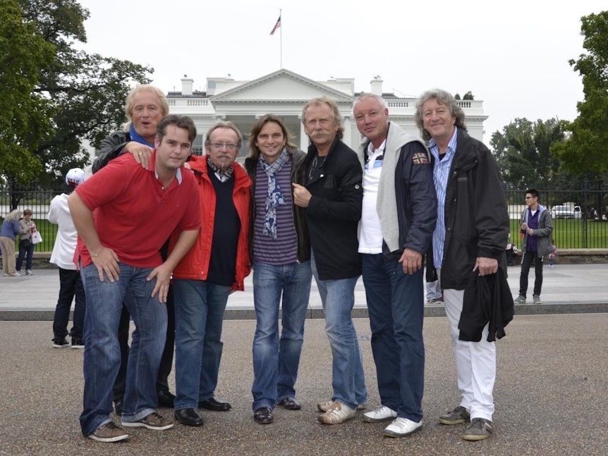2012: Die Höhner vor dem Weißen Haus in Washington.