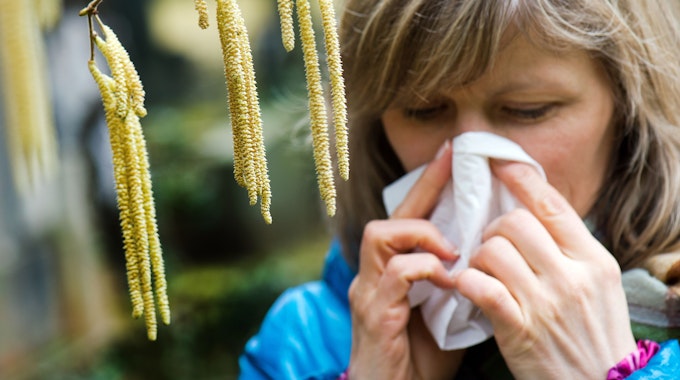 Pollen-Allergie - was tun? Man kann sich rechte einfach schützen. Das Symbolfoto wurde am 4. März 2014 in Dresden aufgenommen.