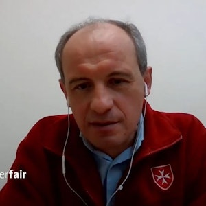Der Teamleiter der Malteser Hilfsorganisation in der Ukraine, Pavlo Titko, berichtete von der dramatischen Lage vor Ort.