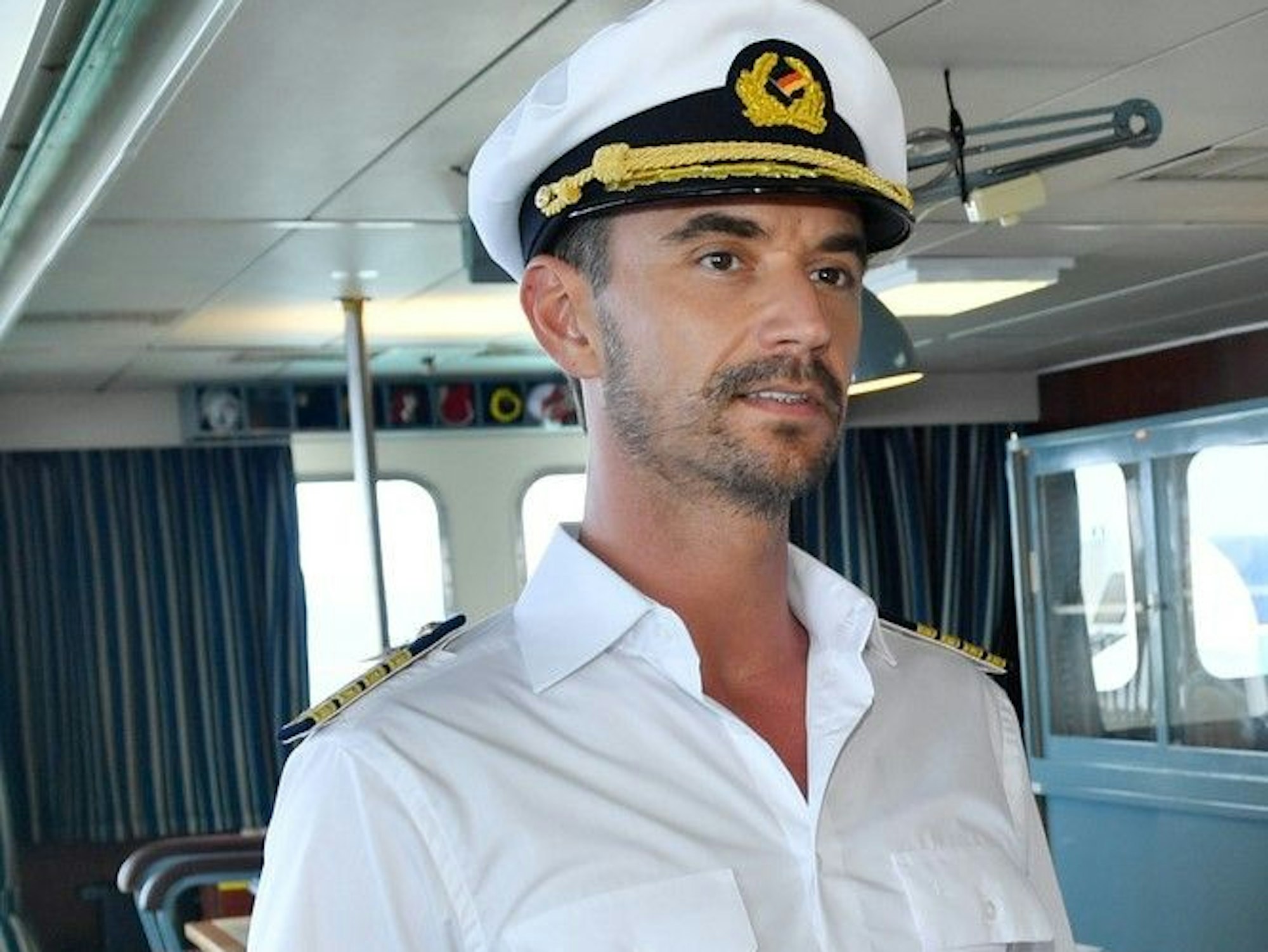 Die weiße Uniform steht ihm: Seit 2019 ist Florian Silbereisen der Kapitän auf dem ZDF-„Traumschiff“