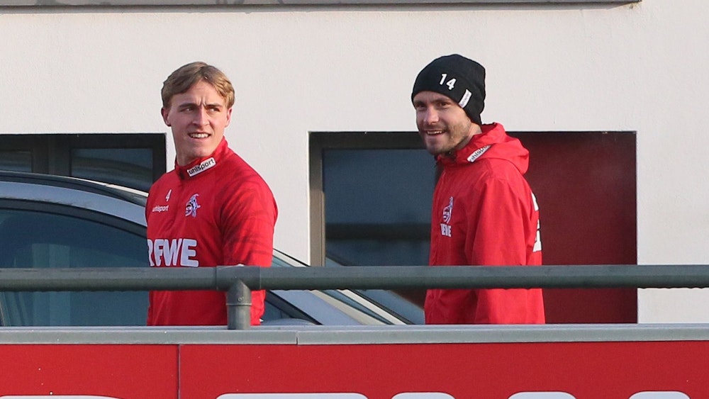 Timo Hübers und Jonas Hector trainieren beim 1. FC Köln.