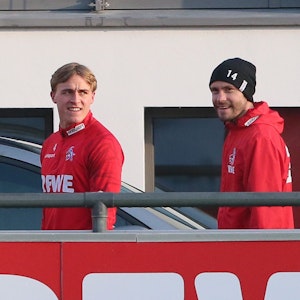 Timo Hübers und Jonas Hector trainieren beim 1. FC Köln.