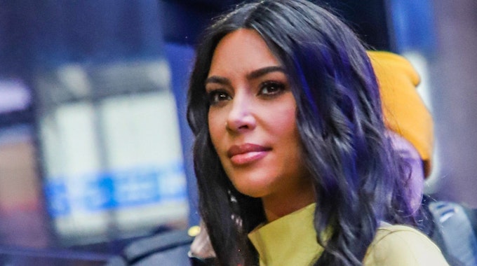 Reality-Star Kim Kardashian West verlässt auf dem Times Square das Studio nach der Aufzeichnung der "Good Morning America"-Show.