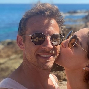 Jenson Button auf einem Selfie mit seiner damals noch Verlobten Brittny Ward
