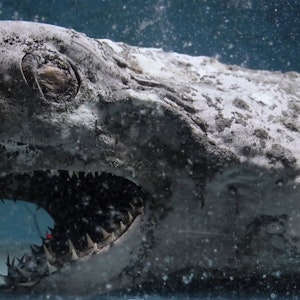 Ein „Zombie-Hai“ sorgt derzeit im Internet für Gänsehaut. Der Youtuberin „Juj' Urbex“ sind in einem verlassenen Aquarium in Spanien spektakuläre Aufnahmen gelungen.