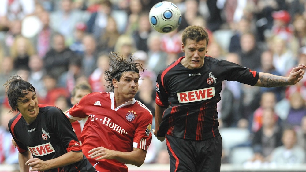 Christopher Schorch und Pedro Geromel spielen mit dem 1. FC Köln gegen den FC Bayern München.
