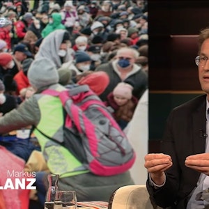 Der Migrationsforscher Gerald Knaus rechnete am Beispiel Österreichs aus, wie viele Geflüchtete alleine NRW aufnehmen müsste. © ZDF