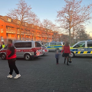 Polizei-Einsatz in Blumenberg am 18. März 2022.
