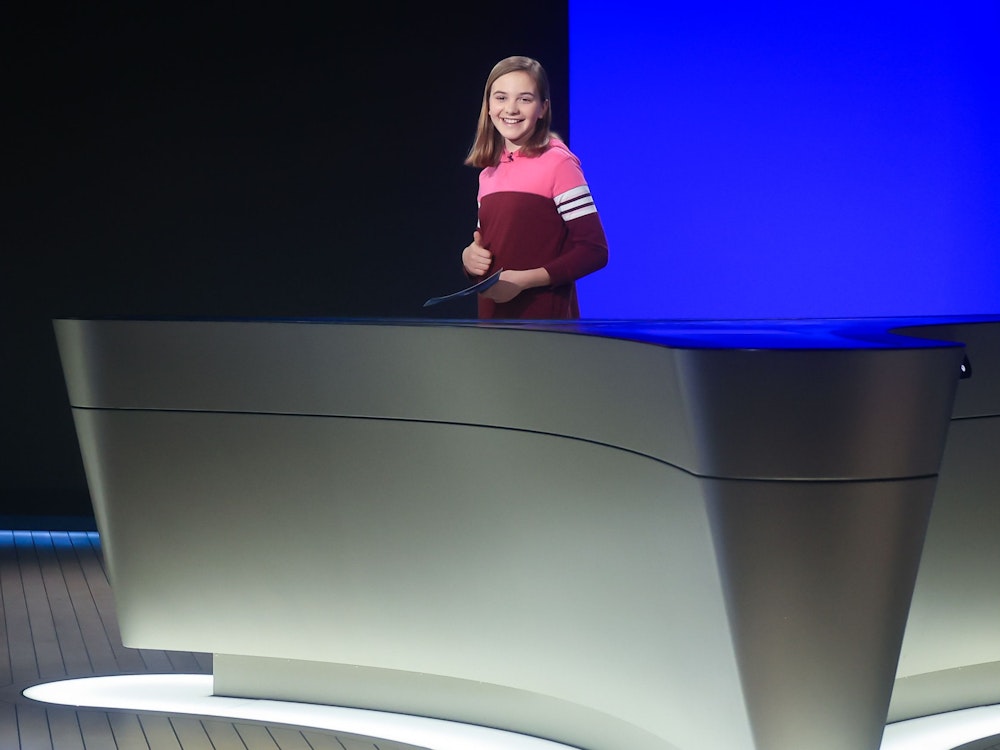 „Tagesthemen“: Die zwölfjährige Ella sprach im April 2022 in der ARD vor Millionen Menschen.