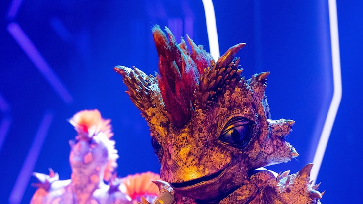 Die Figur "Der Dornteufel" steht in der ProSieben-Show "The Masked Singer" auf der Bühne.
