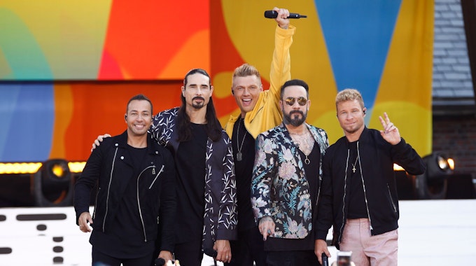 Die Backstreet Boys (hier bei einem Auftritt 2018 in New York) kommen im Oktober 2022 nach Köln.