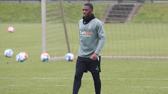 Mamadou Dourouré während einer Trainingseinheit von Borussia Mönchengladbach am 25. Januar 2022.