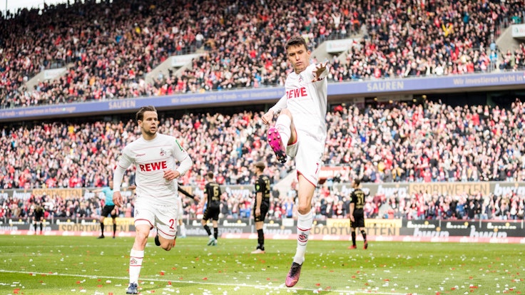 Dekan Ljubicic feiert sein Tor gegen Mainz 05.
