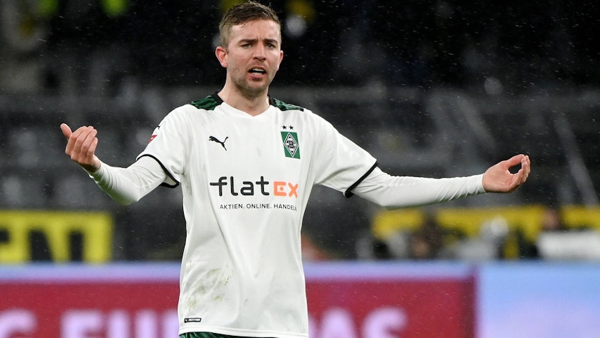 Christoph Kramer von Borussia Mönchengladbach, hier am 20. Februar 2022 beim Auswärtsspiel in Dortmund, kann in seiner Fußball-Karriere schon auf einige bedeutsame Momente zurückblicken.