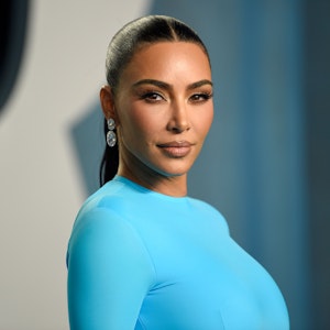 Kim Kardashian auf einer Party im Jahr 2022 in Hollywood.