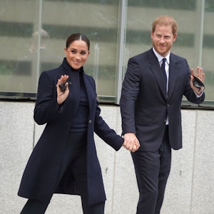 Prinz Harry und Herzogin Meghan, hier im November 2021 in New York, wurden bei einem Besuch bei der Queen gesehen.
