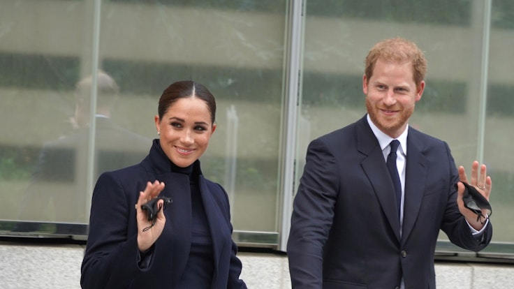 Prinz Harry und Herzogin Meghan, hier im November 2021 in New York, wurden bei einem Besuch bei der Queen gesehen.