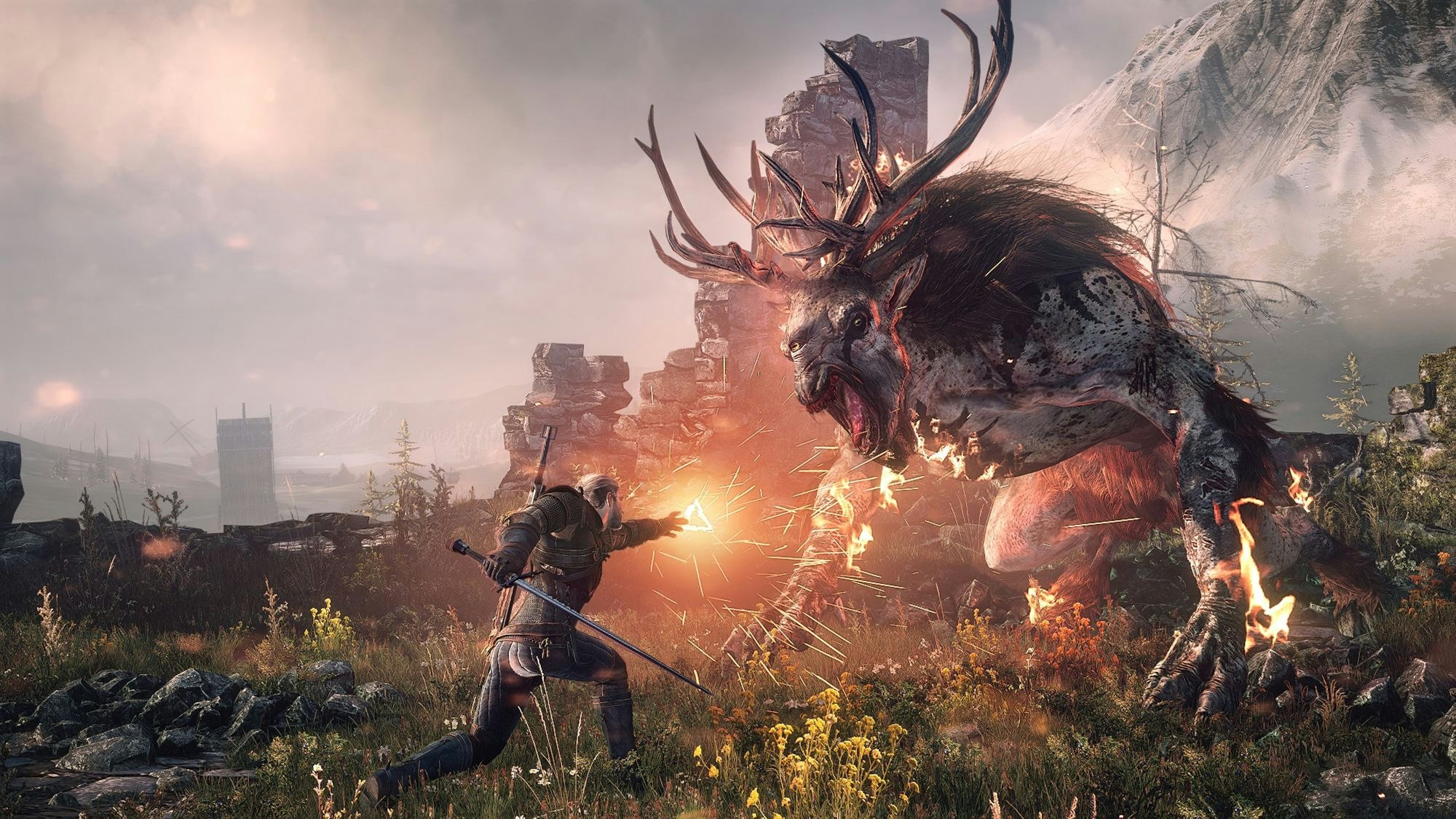 Zu den besten Spielen für die PS4 gehört „The Witcher 3: Wild Hunt“.
