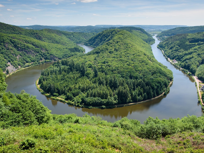 Fernwanderwege in Deutschland wie der „Saar-Hunsrück-Steig“ führen durch idyllische Wälder