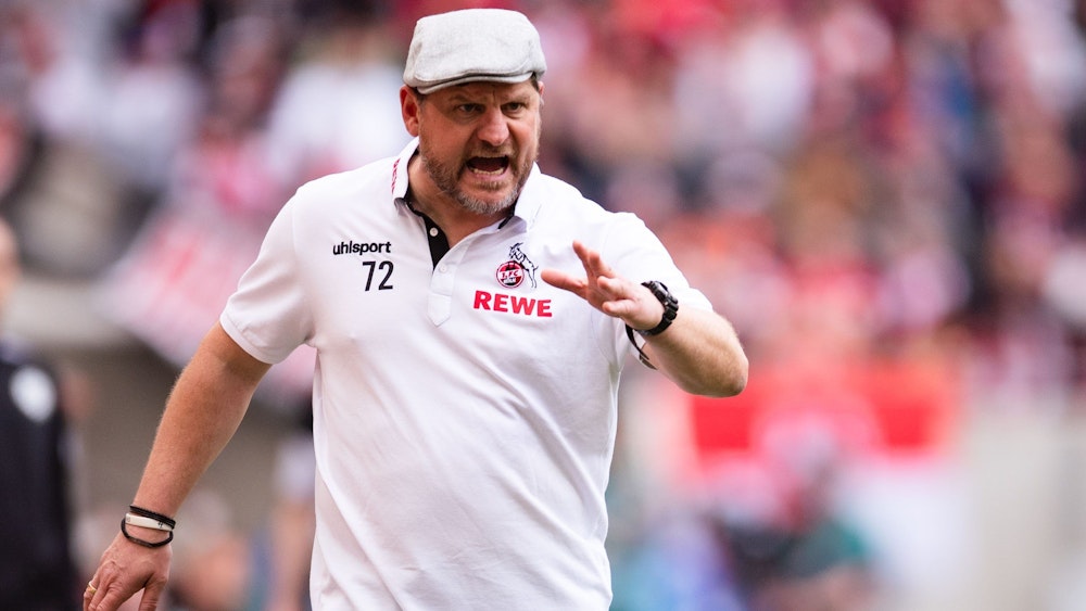 Steffen Baumgart trainiert den 1. FC Köln gegen Arminia Bielefeld.