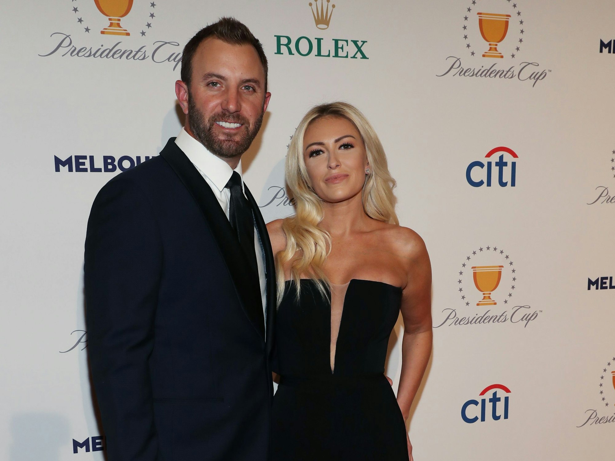 Dustin Johnson und Paulina Gretzky auf der Golf Präsidenten-Gala 2019