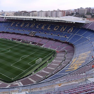 Das Camp Nou von oben.