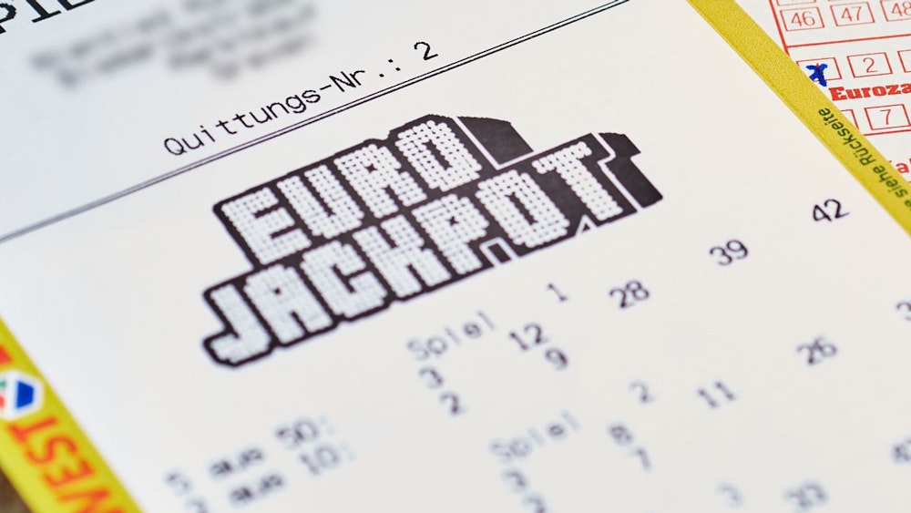 Eine Quittung für den Tippschein beim Eurojackpot.