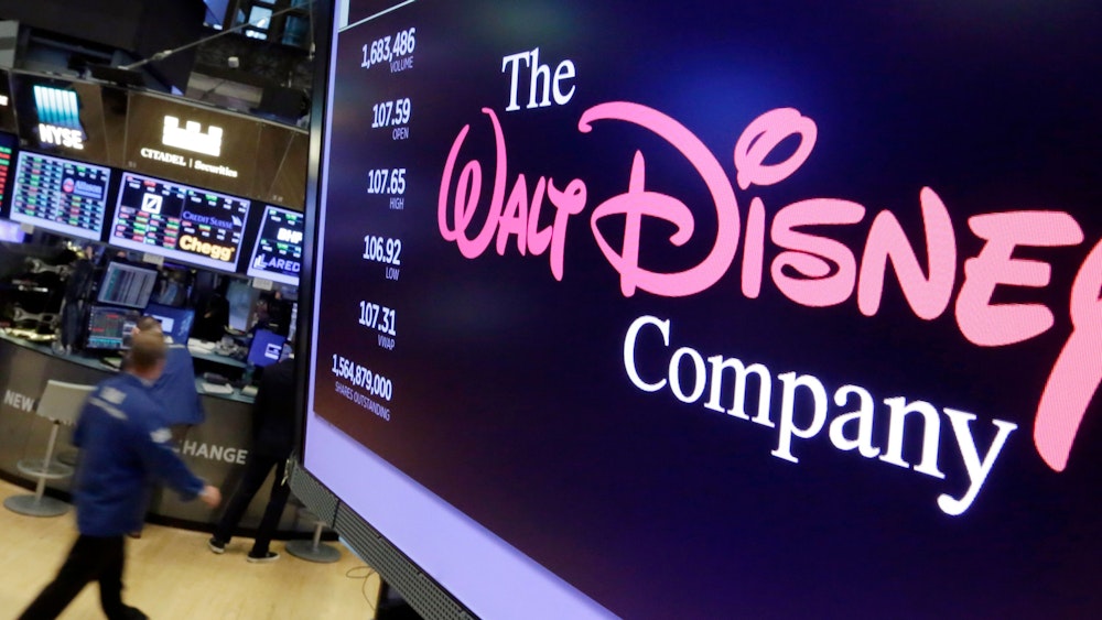 Das Foto von 2017 zeigt das Logo von „The Walt Disney Company“ auf einem Bildschirm an der New York Stock Exchange.