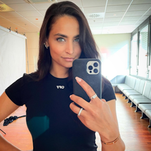 Amira Pocher tanzt aktuell in der RTL-Show „Let's Dance“. Das Selfie hat sie am 20. April auf ihrem Instagram-Account gepostet.