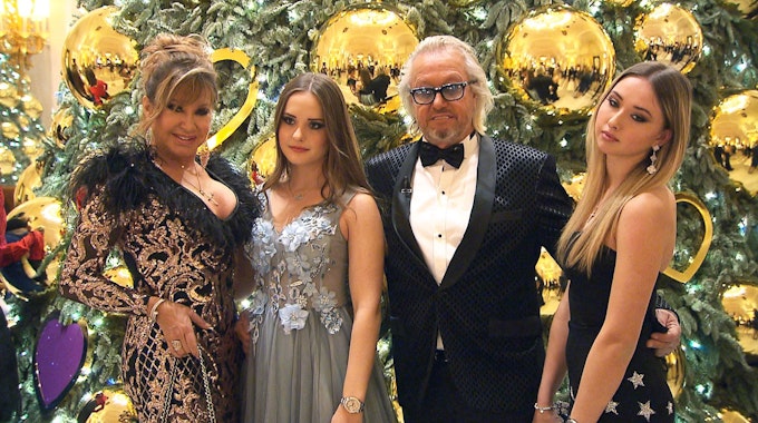 Familie Geiss beim 'Bal de Noel' in Monaco.