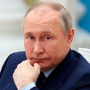 Wladimir Putin am 29. April 2022 im Kreml.