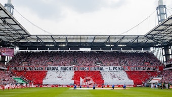 Eine Choreographie der Fans des 1. FC Köln