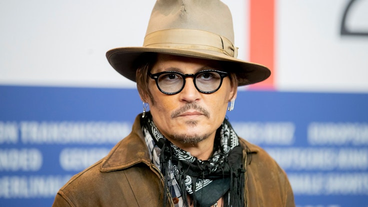 Schauspieler Johnny Depp bei der 70. Berlinale im Jahr 2020.