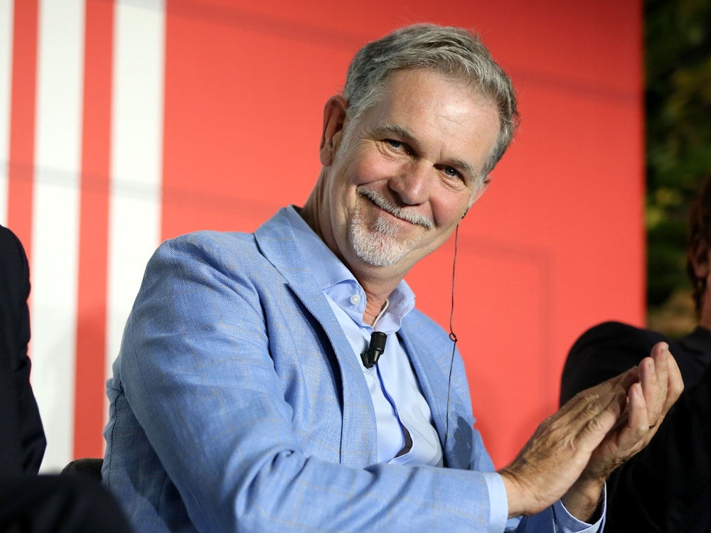 Netflix-Boss Reed Hastings im Jahr 2019 auf einer Veranstaltung in Rom.