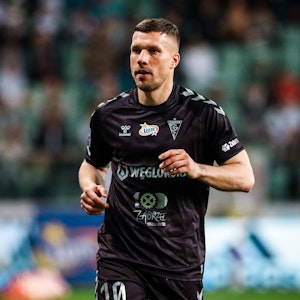 Lukas Podolski im Spiel bei Legia Warschau