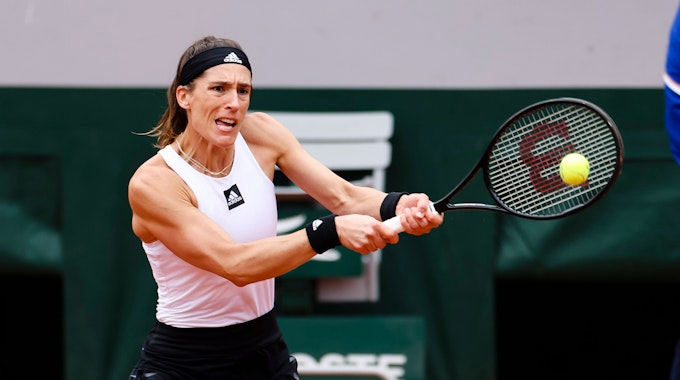 Andrea Petkovic in Aktion.