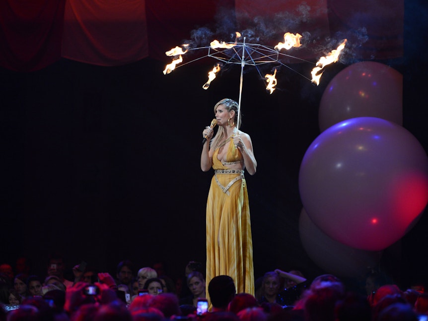 Heidi Klum als Moderatorin der MTV Europe Music Awards 2012.