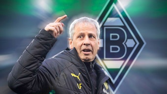 Lucien Favre ist als neuer Trainer bei Fußball-Bundesligist Borussia Mönchengladbach im Gespräch. Diese Fotomontage zeigt den Schweizer Fußballlehrer am 7. März 2020.