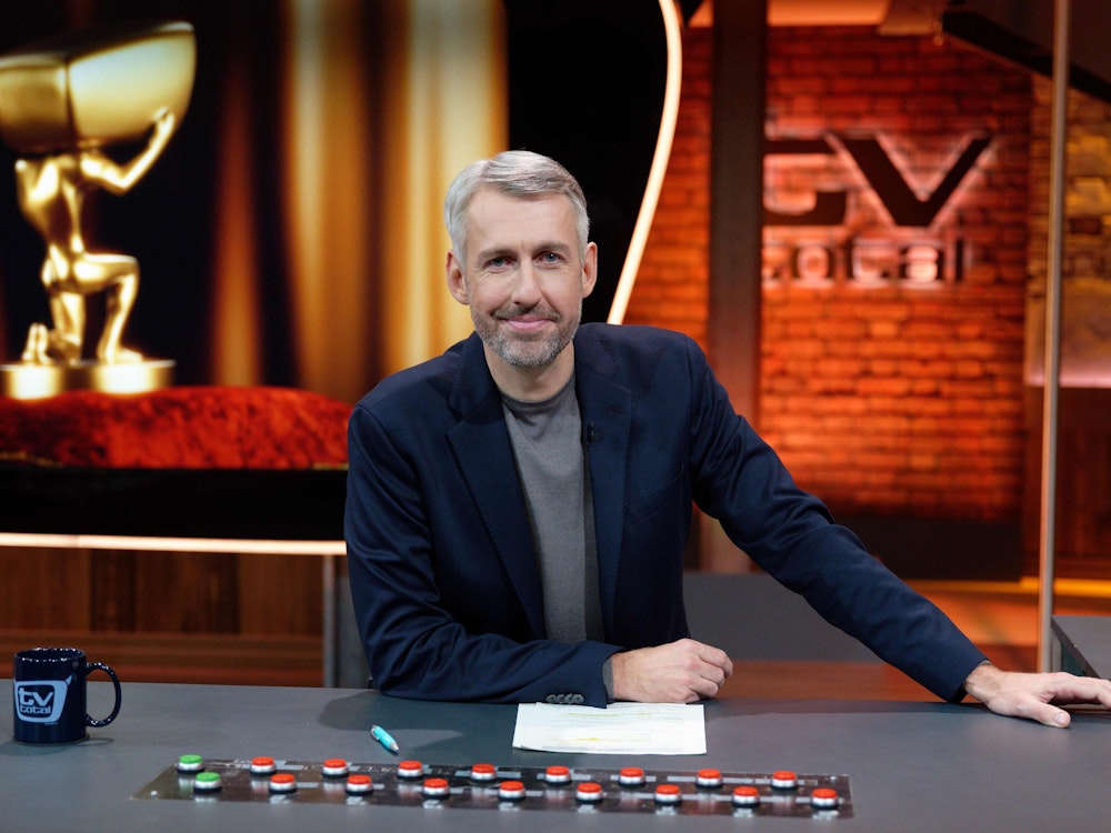 Sebastian Pufpaff, hier nach der Aufzeichnung der ProSieben-Comedyshow „TV total“ am 10. November 2021.
