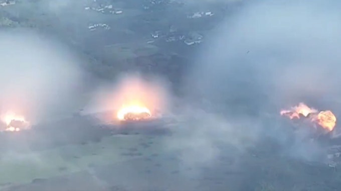 Ein Video des ukrainischen Verteidigungsministeriums zeigt die „Höllenwaffe“ in Aktion.