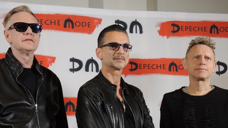 Der Keyboarder von Depeche Mode, Andy Fletcher (hier links mit Frontmann Dave Gahan und Gitarrist Martin Gore), ist gestorben.