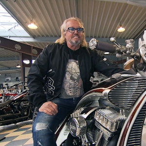 Robert Geiss, hier am 15. März auf einer Harley, verbrachte den Feiertag auf eine ganz besondere Art.