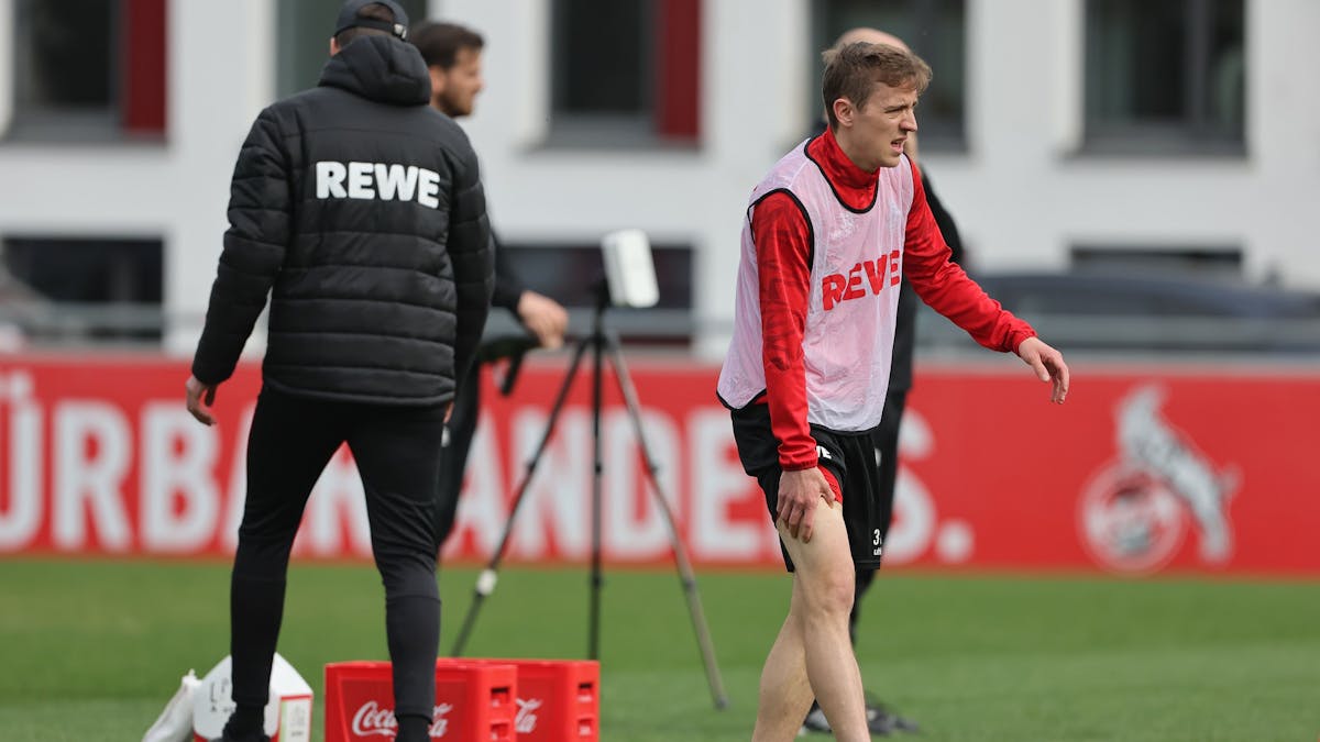 Niklas Hauptmann im Training des 1. FC Köln.