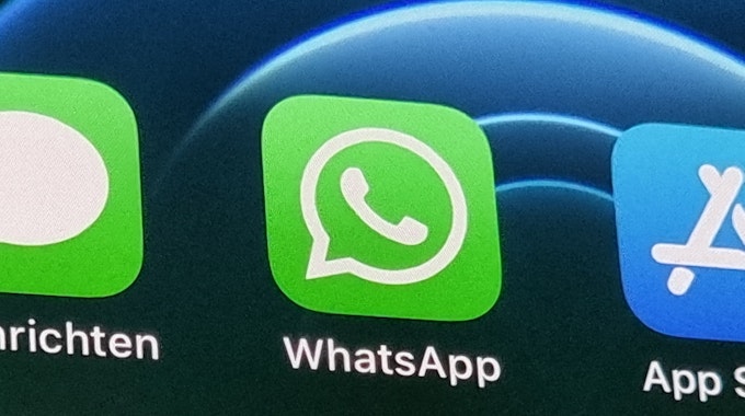 WhatsApp-Logo, aufgenommen am 20.05.2021 in Berlin.