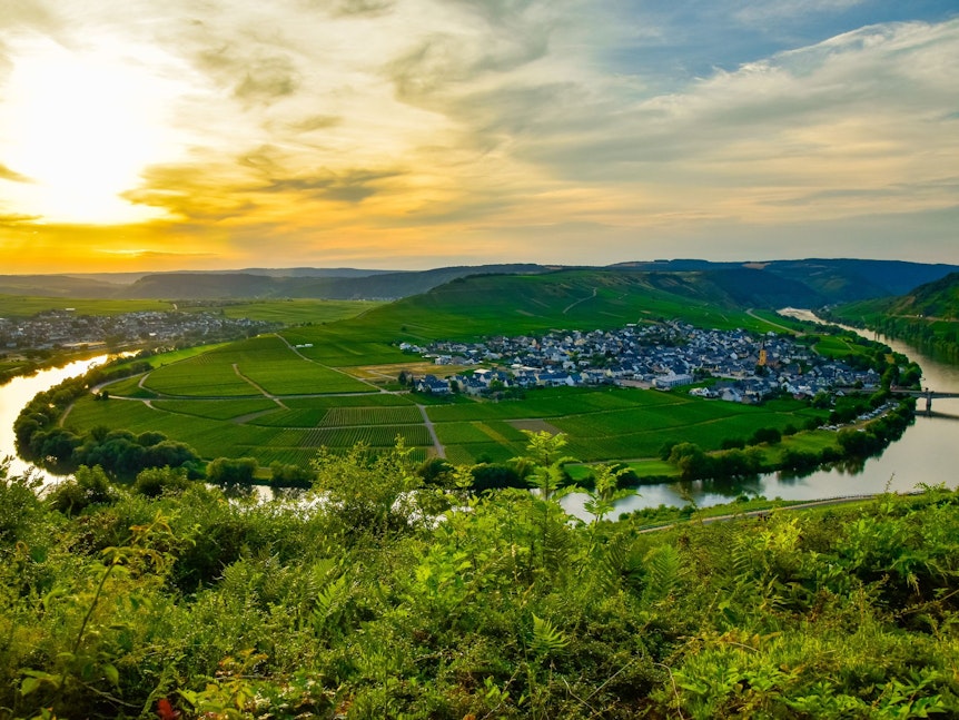 Die Moselschleife ist ein beliebtes Ausflugsziel in Rheinland-Pfalz.