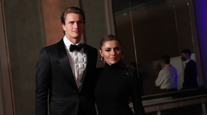 Tennisspieler Alexander Zverev und Sophia Thomalla kommen zur Gala zur Wahl der „Sportler des Jahres“ 2021.&nbsp;