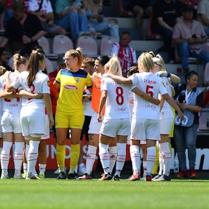 Die Frauen des 1. FC Köln am letzten Spieltag der Bundesliga.